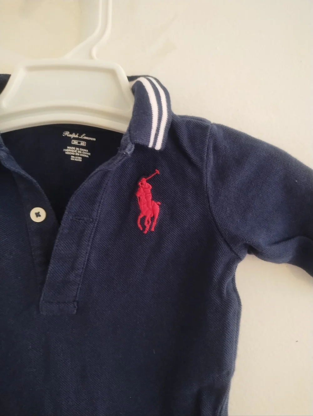 Ralph Lauren Navy Polo Onesie Romper 3 Month Baby One Piece